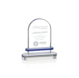 Clear Crystal Trophy Faceted Shine Paperweight With 3D Laser Engraving Cube Souvenir Transparent Flame Crystal Award
