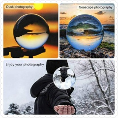 Boule de cristal K80 de photographie de taille 9mm