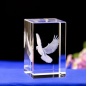 Neueste und modische 3D-Laser-Kristallgeschenke von Friedensvögeln