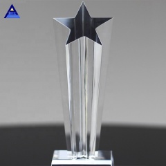 Trophée d'étoile en verre de cristal K9 personnalisé de haute qualité et magnifique de Pujiang