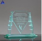 Clear 3D Laser Engraved Armor Recognition Etched Glass Award Crystal Glass Cube Souvenir