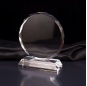 Costomized Wedding Gift Sunflower Faceted Laser Crystal Optical Award