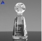 Vente en gros le plus récent trophée de récompense Globe Vantage en verre de cristal personnalisé exalté
