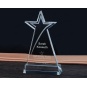 New Design Custom Engraved Star Diamond Trophy Crystal Plaque K9 Crystal Trophy Award
