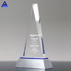2019Neues Design Clear Crystal Vantage Peak Championship Trophy