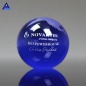 Рекламный глобус высшего качества новейший голубой трофейный хрустальный глобус для деловых подарков