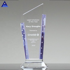 Награда персонализированных модных стеклянных хрустальных табличек Tesoro
