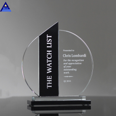 Großhandel für Optical Business Crystal Art Glass Shield Awards für Plakette