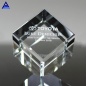 Logotipo impreso transparente K9 3D Tallado con láser Cristal Cubo de cristal Pisapapeles