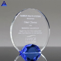 Luxury Art 2019 Gravé Jeweled Halo Crystal Award, trophées et plaques en gros