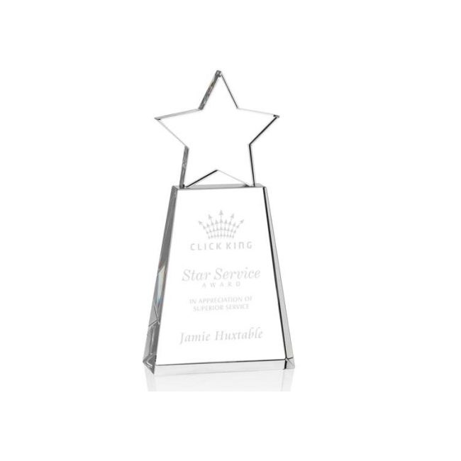 china zhejiang Wholesale custom glass star award crystal trophy