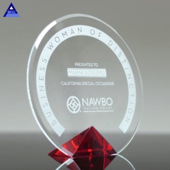 Trofeo de premio personalizado barato Crystal Cyrk de escudo personalizado al por mayor de fábrica