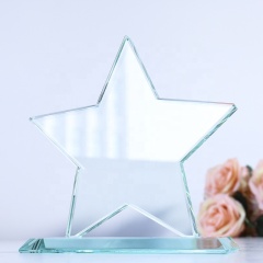 Kundenspezifische Souvenir Craft K9 Crystal Trophy Award Gravierte Star Glass Trophäen