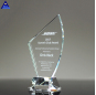 Premios en blanco de cristal de diseño y placa de cristal de trofeo para recuerdo de negocios