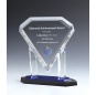 Crystal Diamond Shape Clear Sapphire Award For Corporate Gift Diamond Trophy Crystal