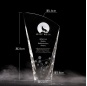 Laser Engraved Logo K9 Clear Crystal Plaque And Shield Crown Blank Block Glass Obelisk Crystal Trophy Award
