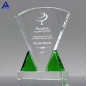 Premio de placa de cristal de tríada esmeralda hecho a medida de nuevo estilo 2020 para trofeo