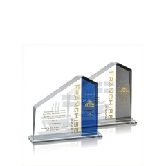New Style Dissimilarity Achievement Award Optical Glass Trophy Award Plaque Souvenir