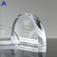 Hergestellte Crystal Arch Award-Trophäen, maßgeschneiderte günstige Glas-Briefbeschwerer