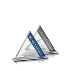 Premios de escudo de cristal cóncavo tallado de nuevo diseño para recuerdo de graduación de escuela secundaria