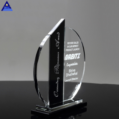 Premios ópticos al por mayor del escudo de cristal del arte cristalino del negocio para la placa