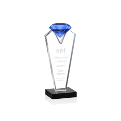 Crystal Award за оптовую продажу 2020 New Fashion Metal Base StereoscoBusiness Achievementpic