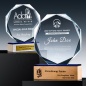 Heiße Verkäufe leeres Glas Octagon Award für Geschenk/Glastrophäe K9 Crystal Awards/Crystal Glass Trophy Wooden Award Plaque Art Craft
