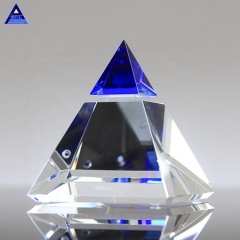 Высокое качество 3D Laser Blue Majestic Crystal Pyramid Trophy по лучшей цене