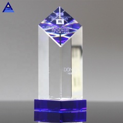 K9 Crystal Encore Blue Crystal Awards faits à la main pour les employés