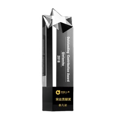 Награда 3D Laser Awards Звездная гравировка Спортивные блочные стеклянные трофеи Кубический хрустальный пустой трофей