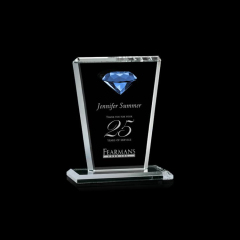 2020 Neue Mode Customized Pujiang K9 Transparent Diamond Crystal Award