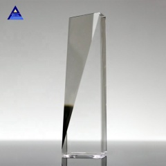 Premio de trofeo de cristal de obelisco de cristal de nuevo diseño barato para regalos de recuerdo