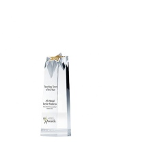Récompense 3D Laser Awards Étoile Gravure Bloc Sport Bloc Verre Trophées Cube Cristal Blanc Trophée