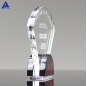 Trofeo de cristal de rubí radiante de lujo único personalizado al por mayor de fábrica