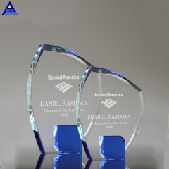 Traitement de la plaque de prix en cristal de verre blanc compétitif K9 personnalisé