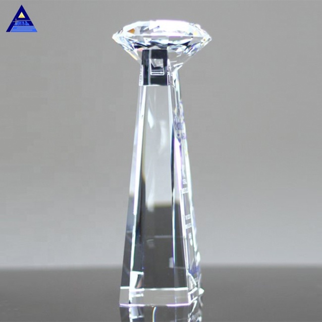 Faceted Decorative Large Essence Clear Crystal Glass Diamond Crystal
