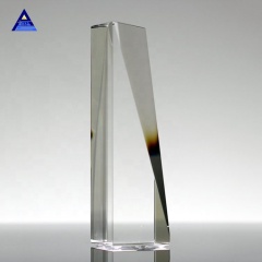 Récompense de trophée en verre d'obélisque en cristal de nouvelle conception bon marché pour des cadeaux de souvenir
