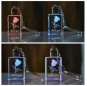K9 Custom LED Taschenlampe Kristall Schlüsselanhänger / 3D Laser Inside Rose Flower Schlüsselanhänger Kristall für Hochzeitsgeschenk