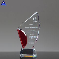 Benutzerdefinierte Sublimation 3D Clear Glass Crystal Blank Awards mit Logo