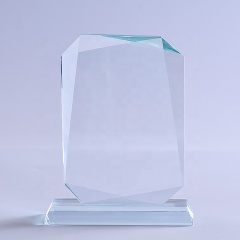 Qualité personnalisée 3D graver le verre blanc K9 Crystal Trophy/Plaque/Plaque/Trophée