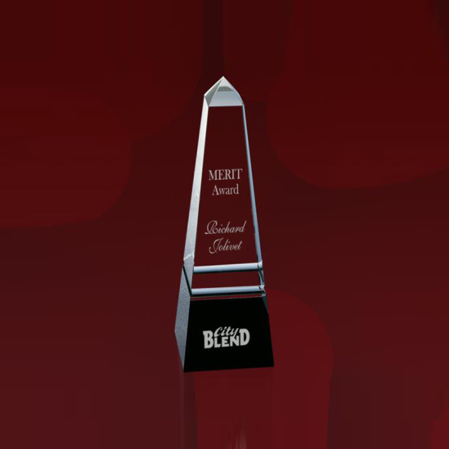 High Quality Cheap Custom Obelisk Crystal Glass Awards And Trophies For Souvenir Gift