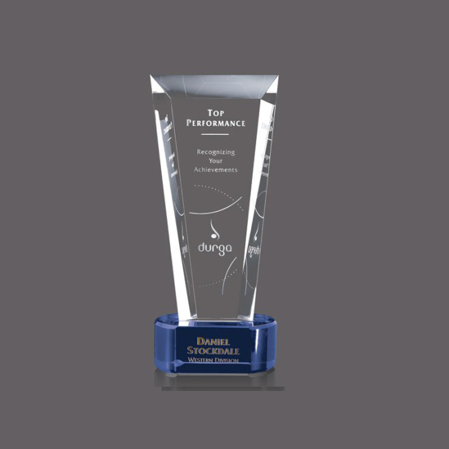Лидер продаж пустой прямоугольной формы прозрачного хрусталя награды табличка стеклянный мемориальный трофей