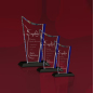 Promotional Wholesale Hot Sale Personalised Crystal Blank Glass Crystal Awards Trophy