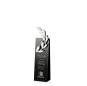 Custom design wholesale special cylinder crystal trophy black trophies and awards carved etched for souvenirs gifts