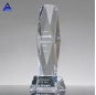 Pujiang Clear Top Crystal Obelisco Trofeo Premio para el recuerdo de la ceremonia