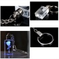 K9 personnalisé LED lampe de poche led cristal porte-clés/3D Laser à l'intérieur de Rose fleur porte-clés cristal pour cadeau de mariage