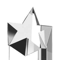 Auszeichnung 3D-Laser-Auszeichnungen, Sterngravur, Sport-Block-Glas-Trophäen, Würfel-Kristall-Rohling-Trophäe