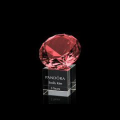 Оптовое заказное красное трехмерное украшение K9, прозрачная прозрачная алмазная кристаллическая награда