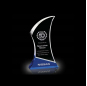Cheap Custom Blank Crystal Trophy and Medal Color Crystal Glass Trophy Pujiang Wholesale