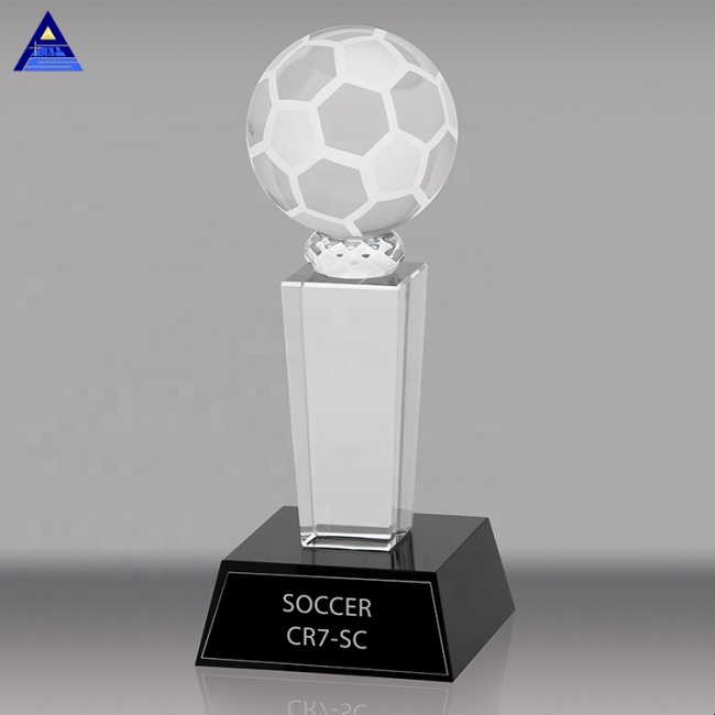 K9 Crystal Golf Trophy Хрустальный футбольный мяч Спортивные сувенирные трофеи Баскетбольный и футбольный трофей
